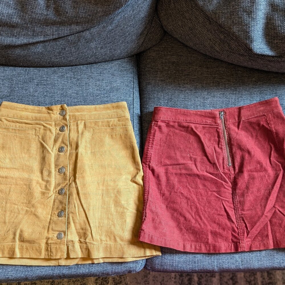Aritzia Skirt Bundle — Two Corduroy Wilfred Skirts